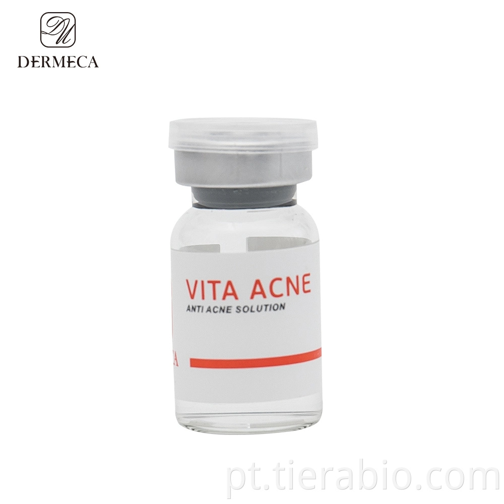 Removedor de Acne Injetável de Ácido Hialurônico de Grau Médico Dermeca Ha Face Soro Solução Mesoterapia Ampolas Anti Comedos para Reparo Facial / Corpo / Pele Zits